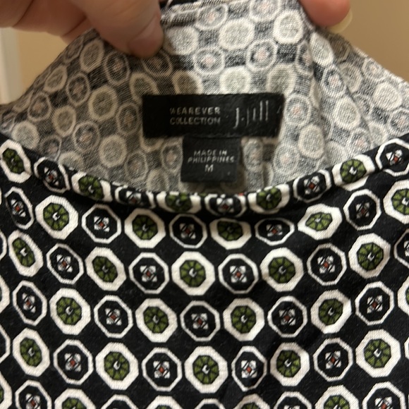 J. Jill dark patterned blouse (M) - Picture 4 of 4